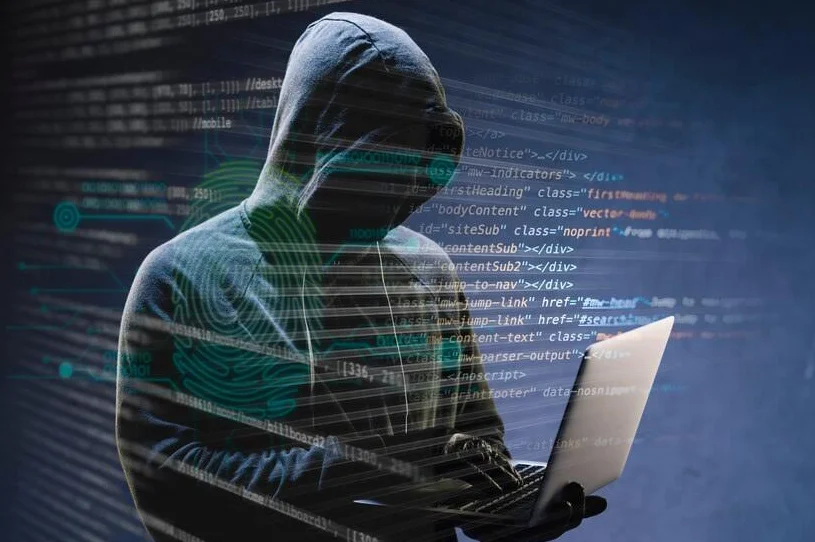 hacker con un computador